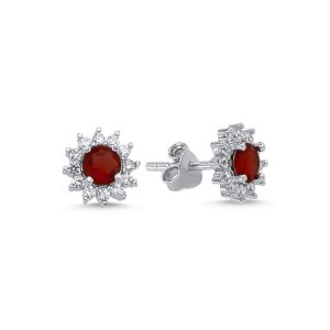E100102-Halo-Solitaire-CZ-Stud-Earrings-925-Silver-SolitaireCubic-Zirconia