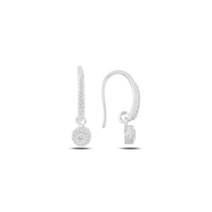 E95002-CZ-Dangle-Earrings-925-Silver-Cubic-Zirconia