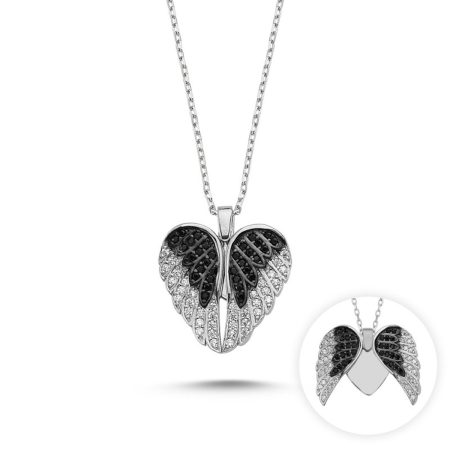 N82571-Wings-Heart-CZ-Movable-Necklace-925-Silver-Cubic-Zirconia-1
