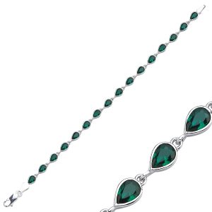 925-silver-teardrop-emerald-cz-tennis-bracelet-high-quality-silver-jewelry-in-uae-dubai