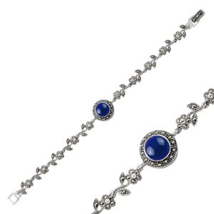 925-silver-natural-marcasite-navy-blue-lapis-lazuli-bracelet-high-quality-silver-jewelry-in-uae-dubai